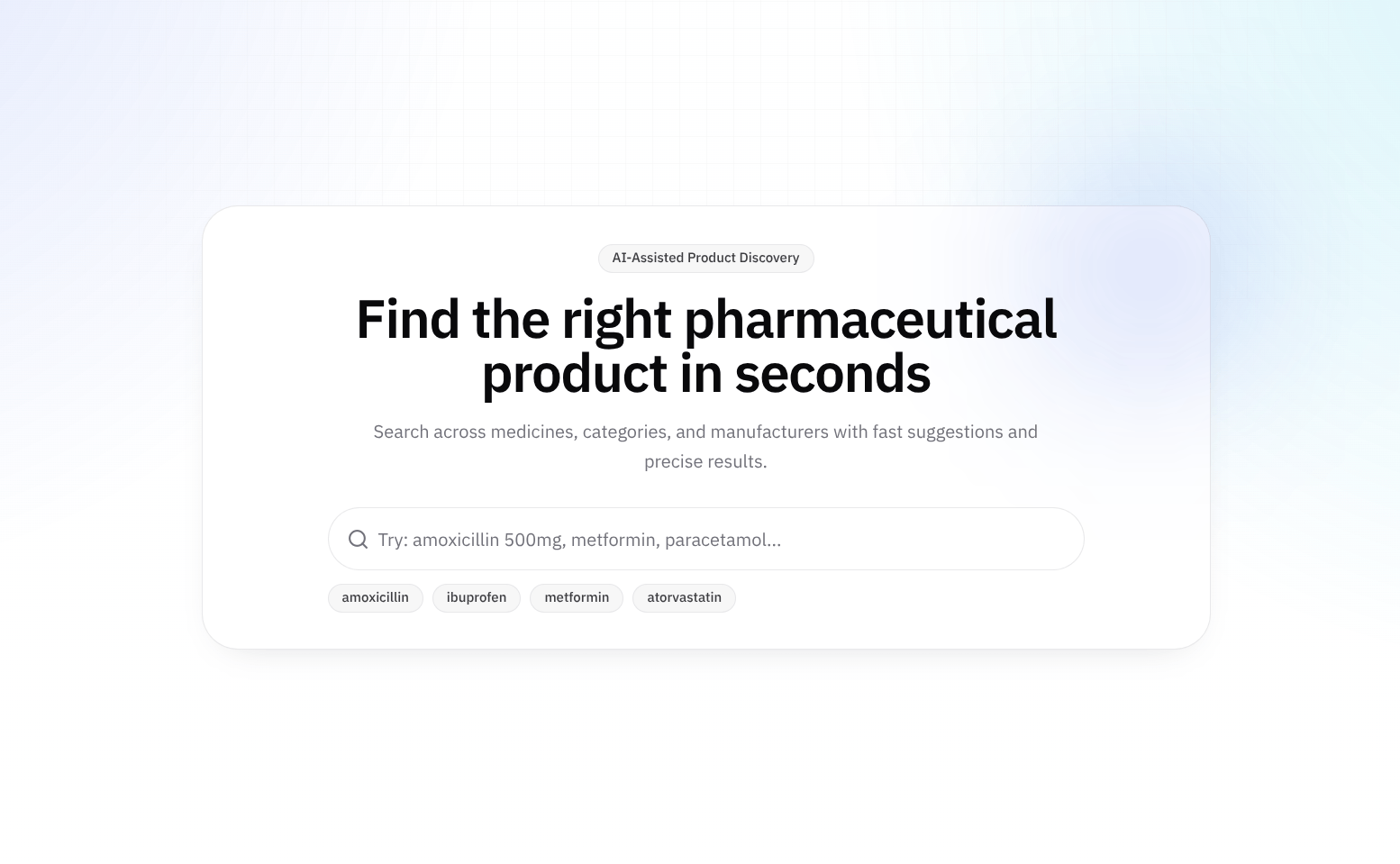 Pharmaceutical Search Products